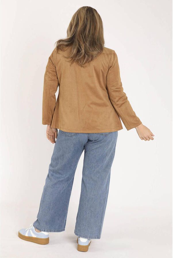 Paprika blazer Plus Size camel - Foto 3