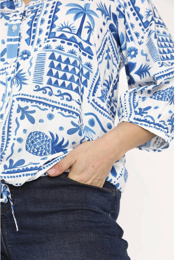 Paprika blouse blauw - Foto 3