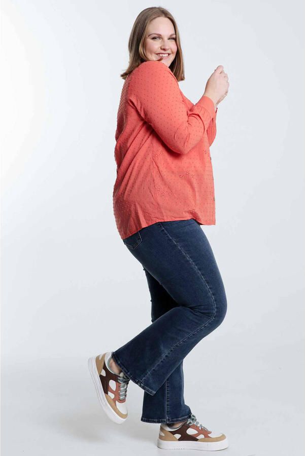 Paprika blouse koraalrood