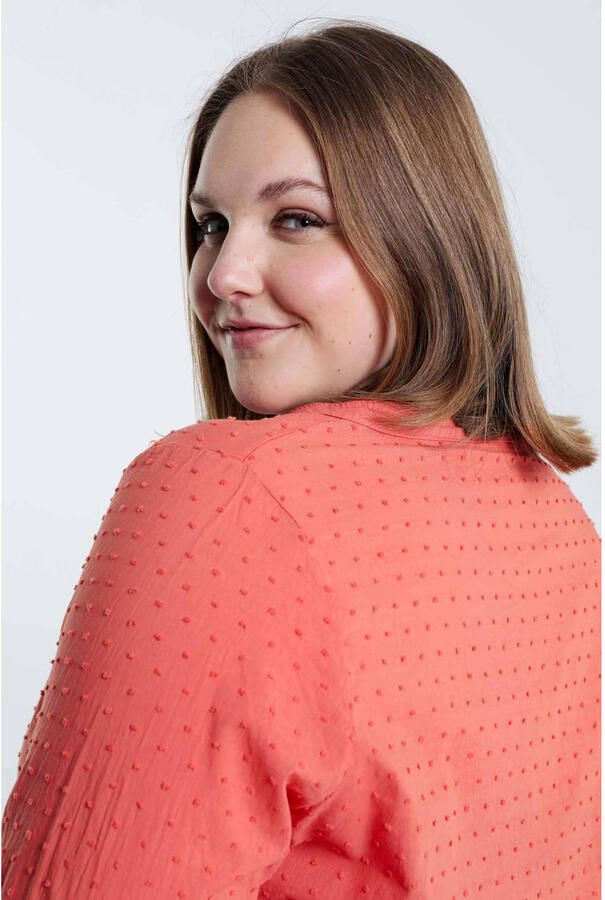 Paprika blouse koraalrood - Foto 2