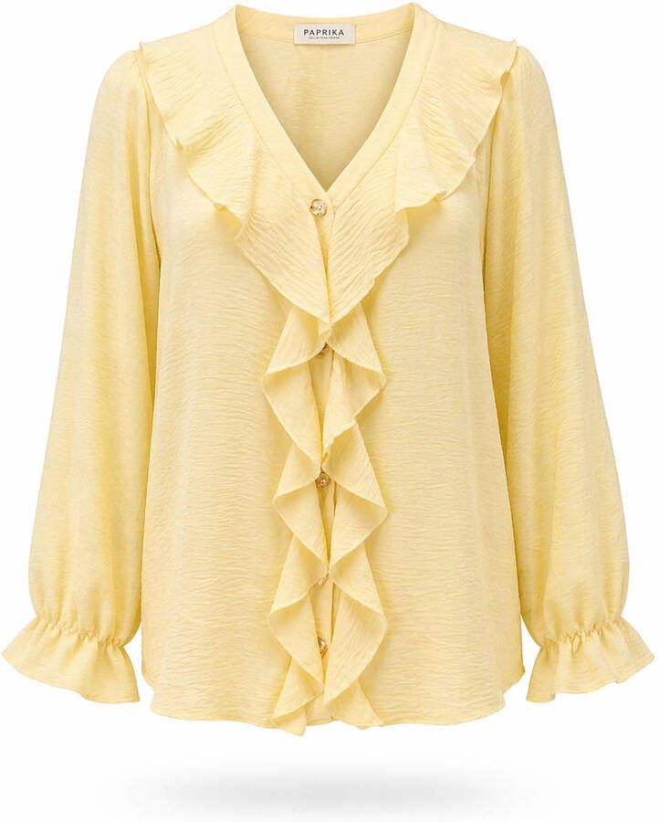 Paprika blouse lichtgeel - Foto 2