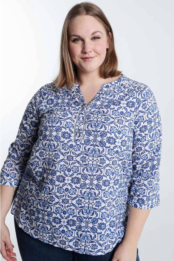 Paprika blousetop blauw