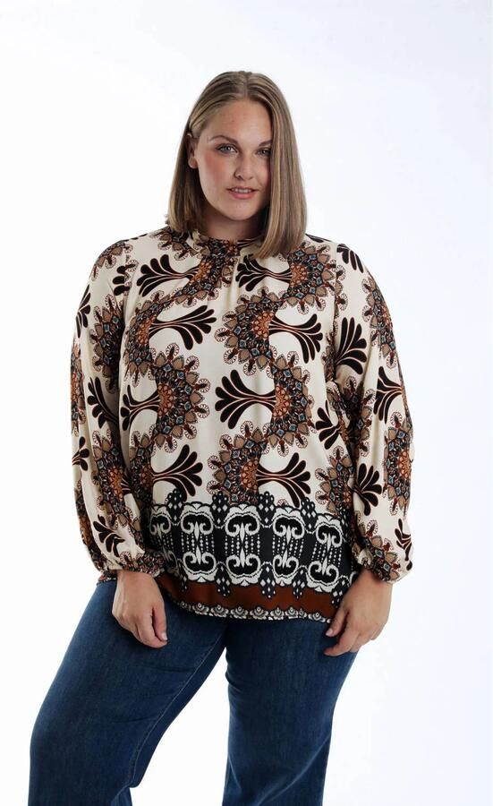 Paprika blousetop bruin - Foto 2