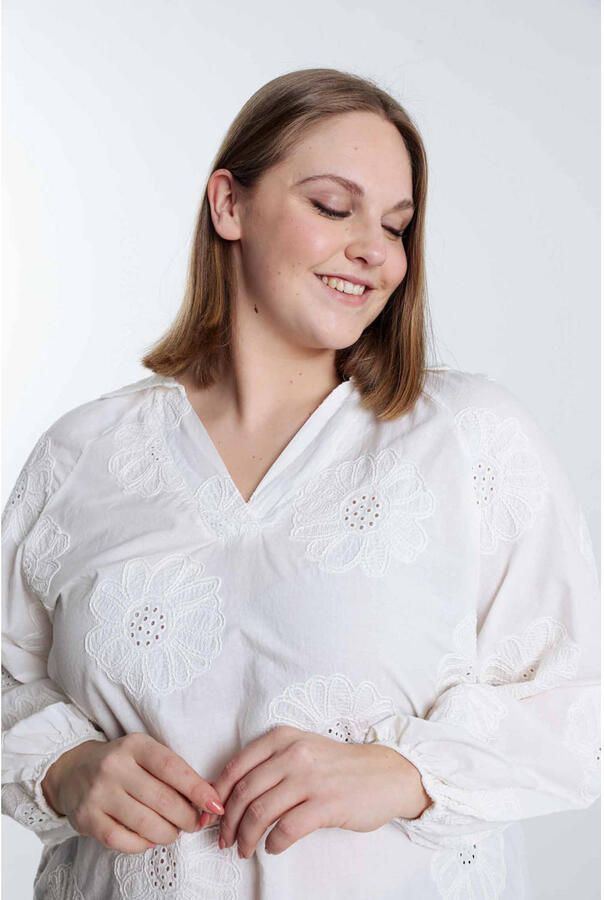 Paprika blousetop ecru broderie - Foto 2