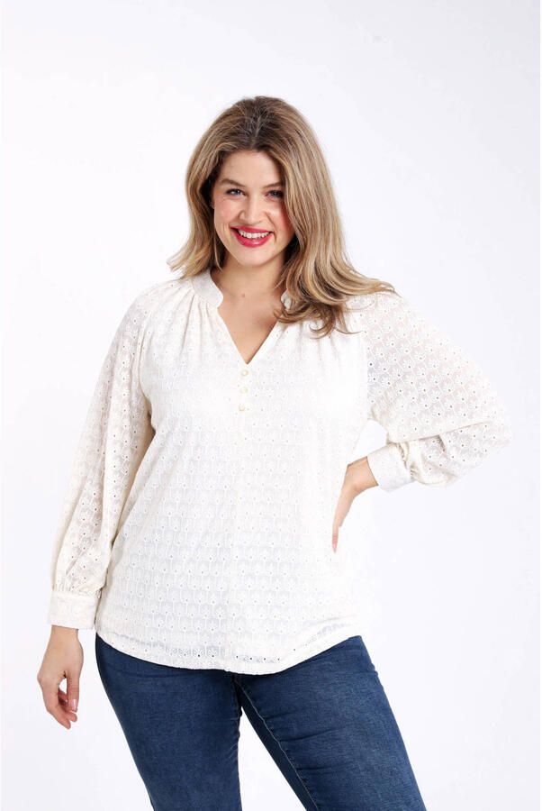 Paprika blousetop ecru