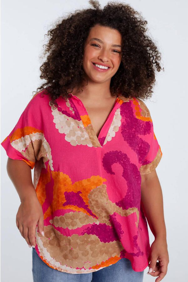 Paprika blousetop fuchsia