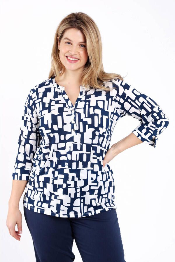Paprika blousetop marineblauw
