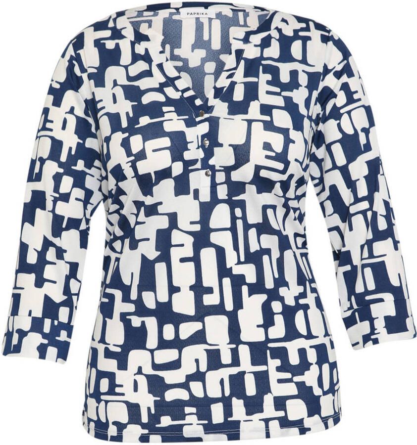 Paprika blousetop marineblauw - Foto 2