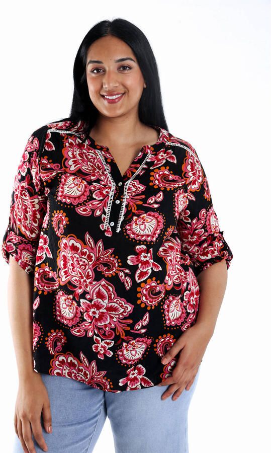 Paprika blousetop zwart