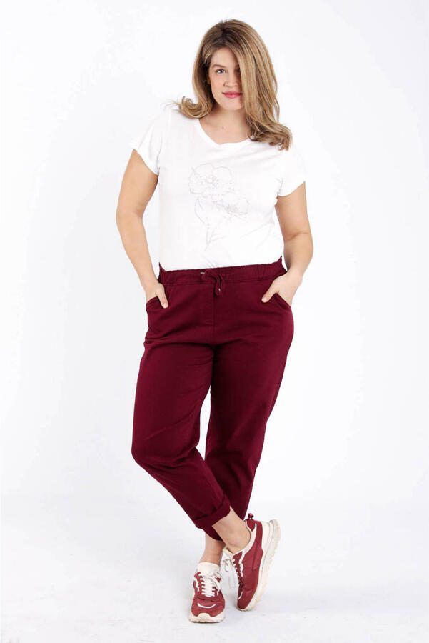 Paprika broek donkerrood