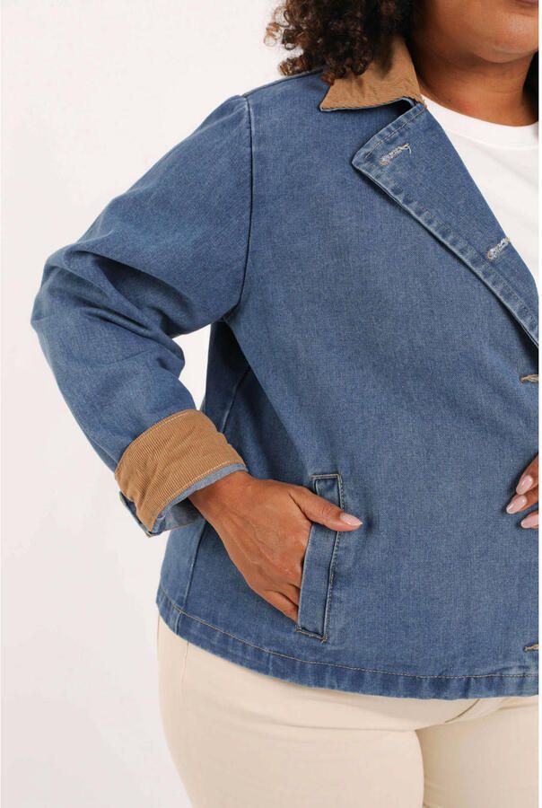 Paprika denim spijkerjas medium blue denim