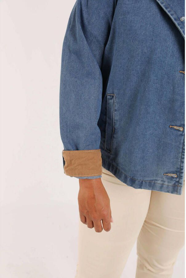 Paprika denim spijkerjas medium blue denim - Foto 3
