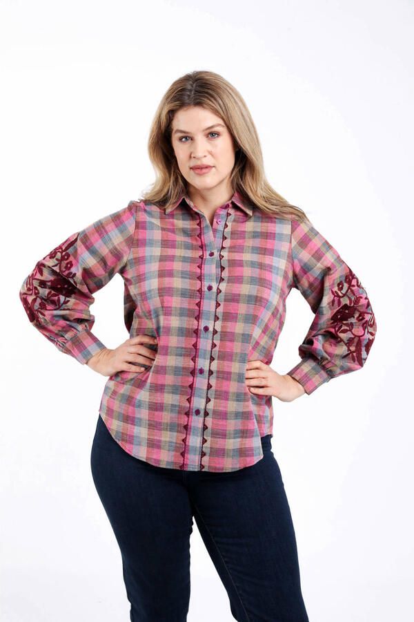 Paprika geruit blouse multi - Foto 2