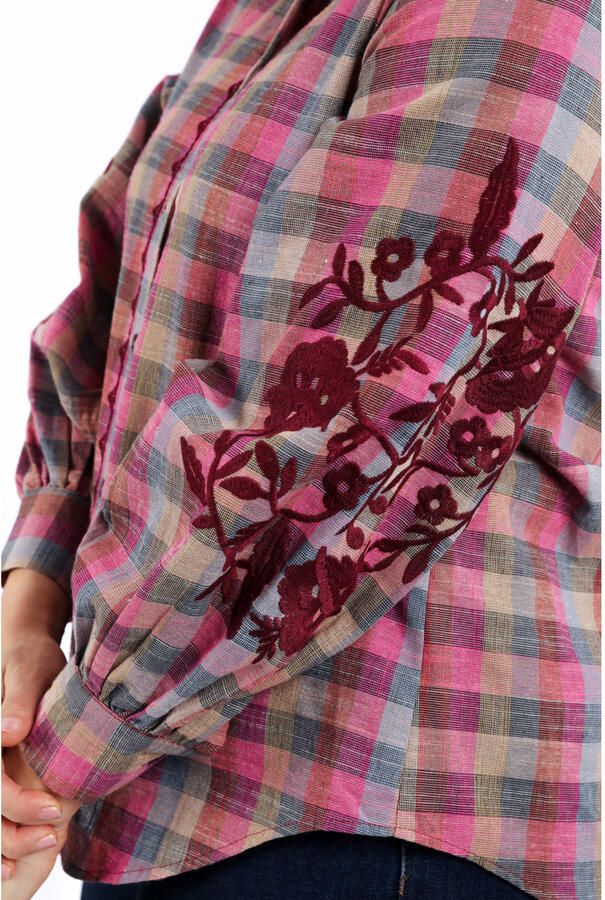 Paprika geruit blouse multi