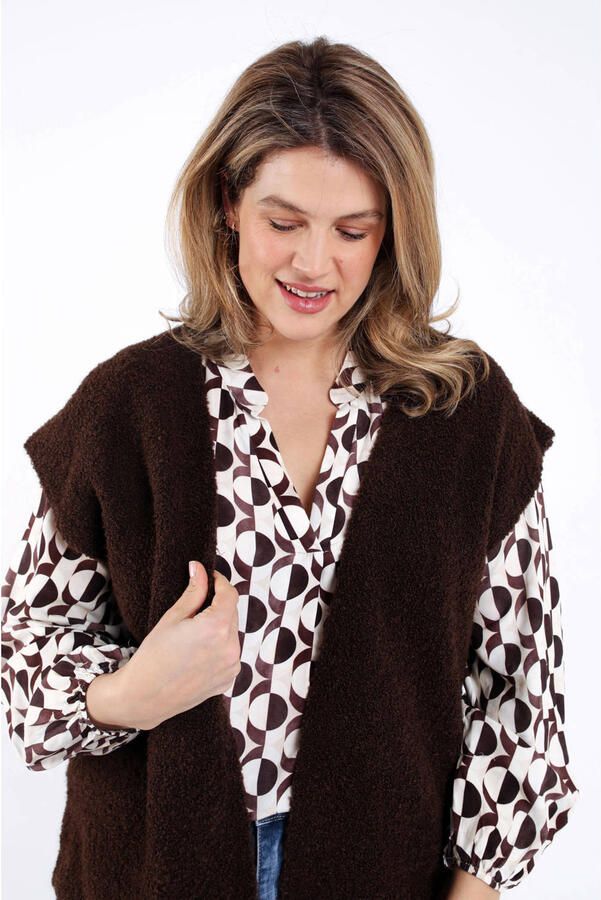 Paprika gilet bruin - Foto 3