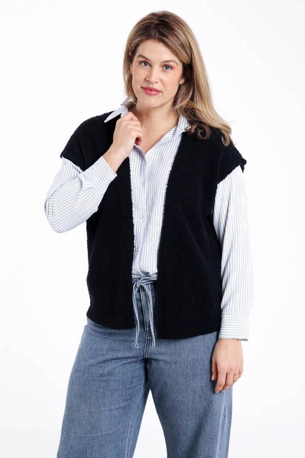 Paprika gilet donkerblauw