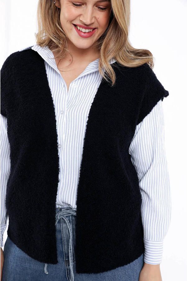 Paprika gilet donkerblauw - Foto 2