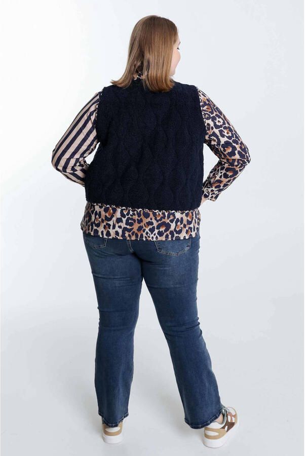 Paprika gilet marine - Foto 3
