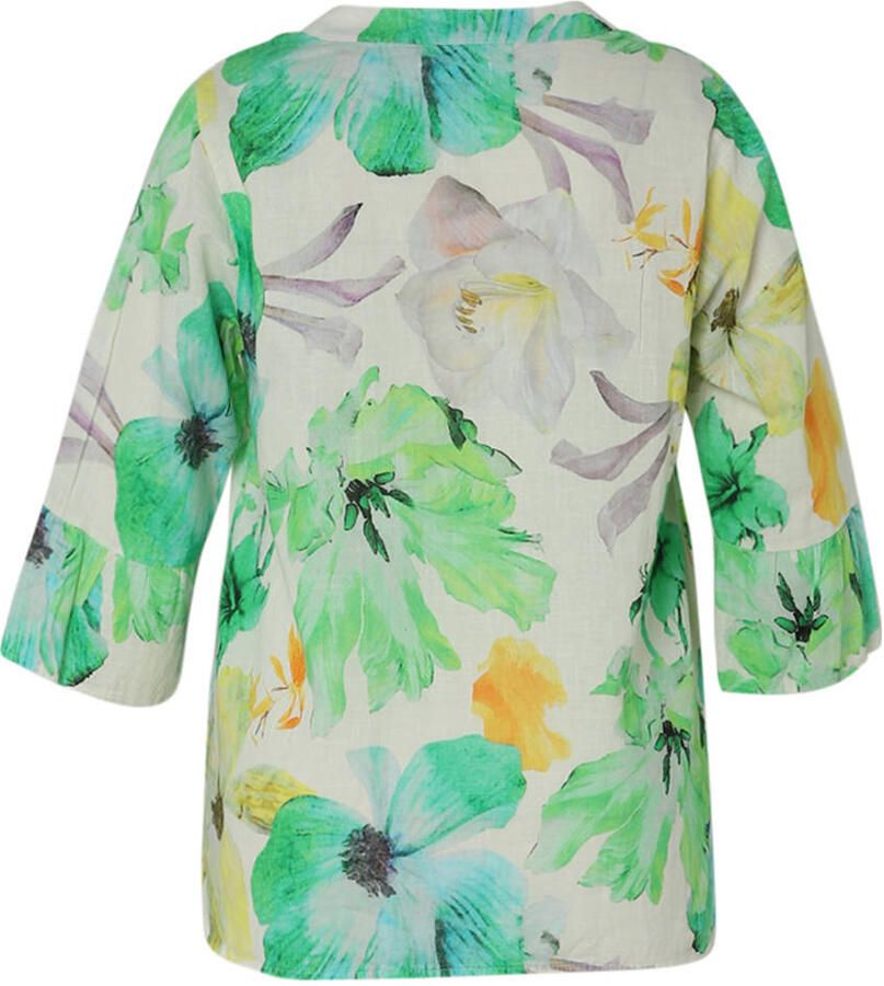 Paprika linnen blousetop groen