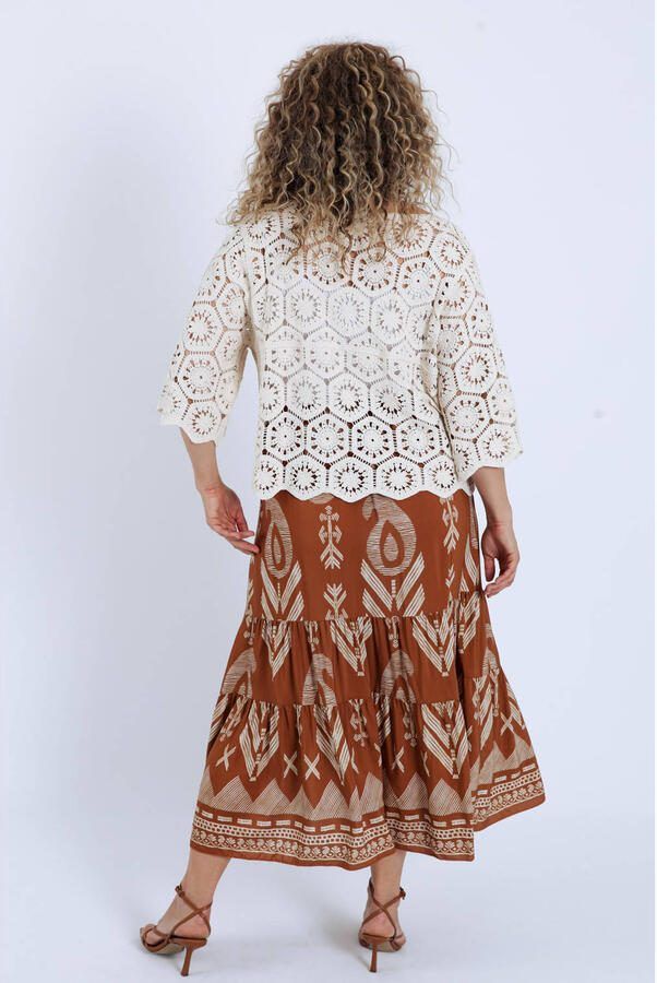 Paprika maxi rok camel - Foto 3