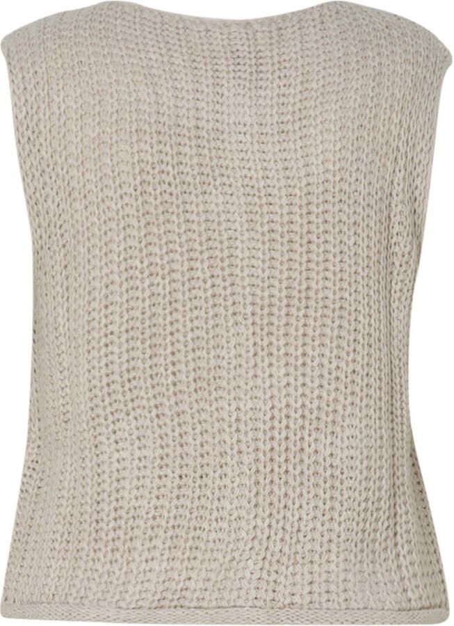 Paprika mouwloze top gebreid