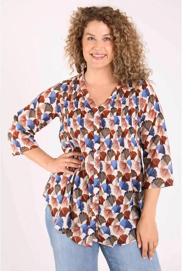 Paprika Plus Size blouse met print meerkleurig