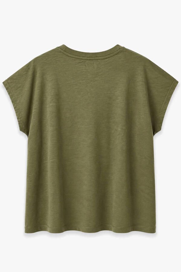 Paprika Plus Size T-shirt kaki - Foto 2