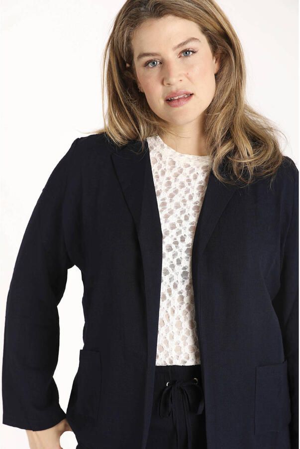 Paprika regular blazer marineblauw