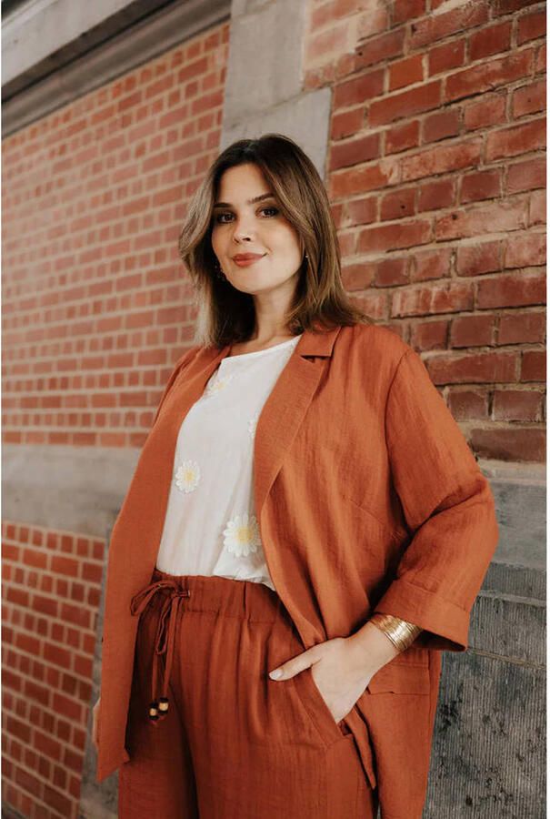 Paprika regular blazer rood