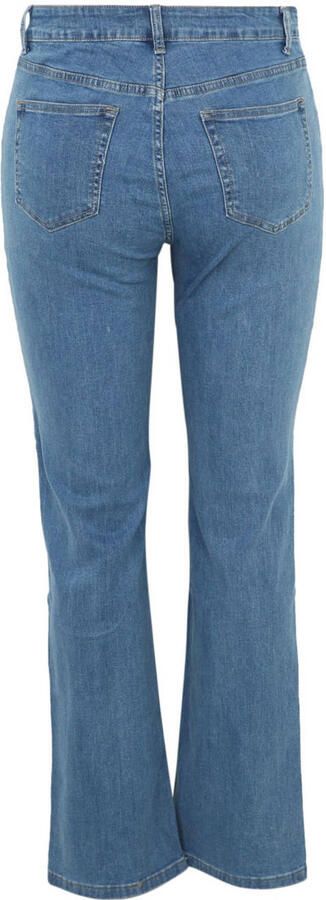 Paprika regular waist flared jeans medium blue denim