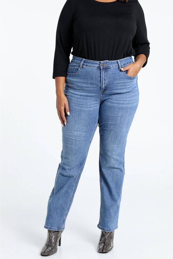 Paprika regular waist flared jeans medium blue denim - Foto 3