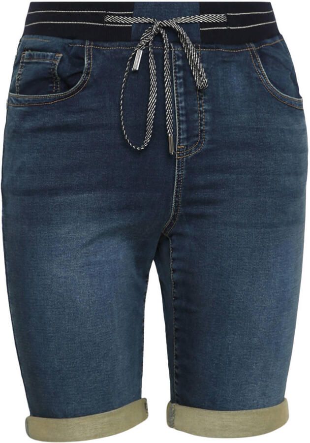 Paprika skinny denim short Plus Size donkerblauw
