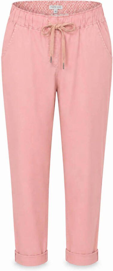 Paprika slim fit broek Plus Size lichtroze