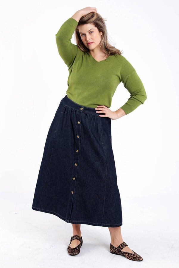 Paprika spijkerrok dark blue denim - Foto 3