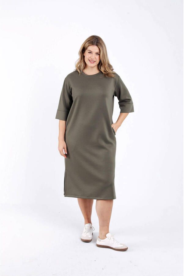 Paprika sweatjurk kaki