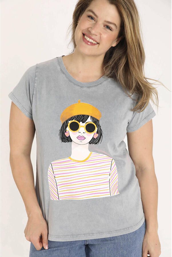 Paprika T-shirt grijs - Foto 3
