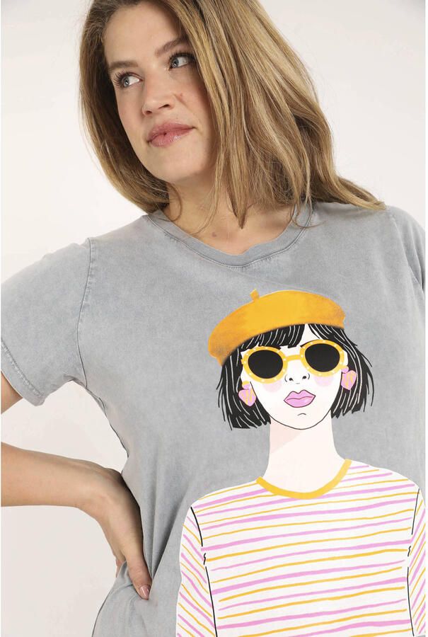 Paprika T-shirt grijs - Foto 2