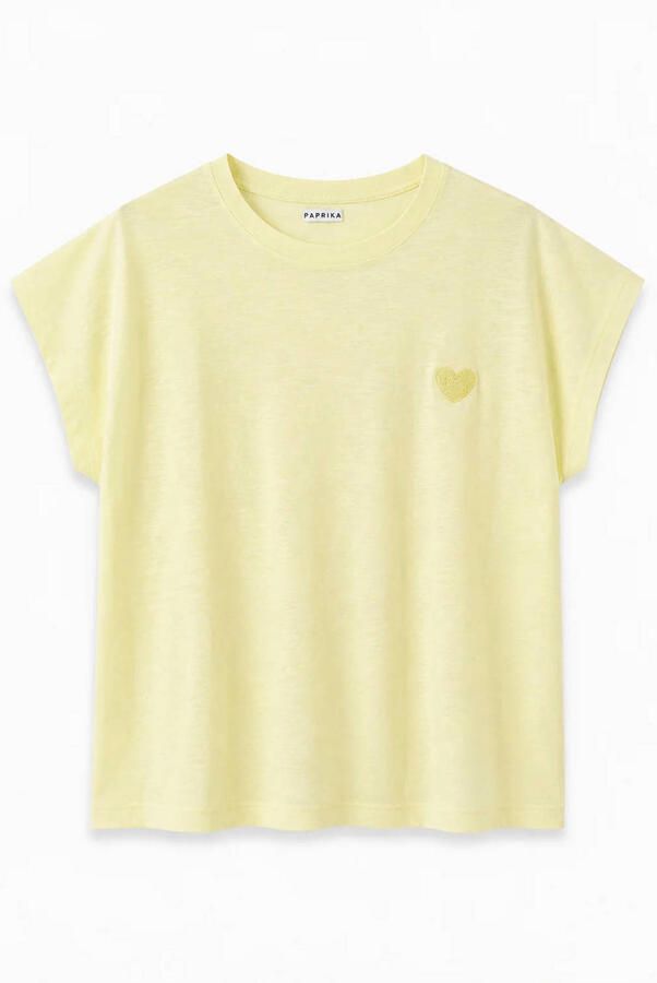 Paprika T-shirt Plus Size geel