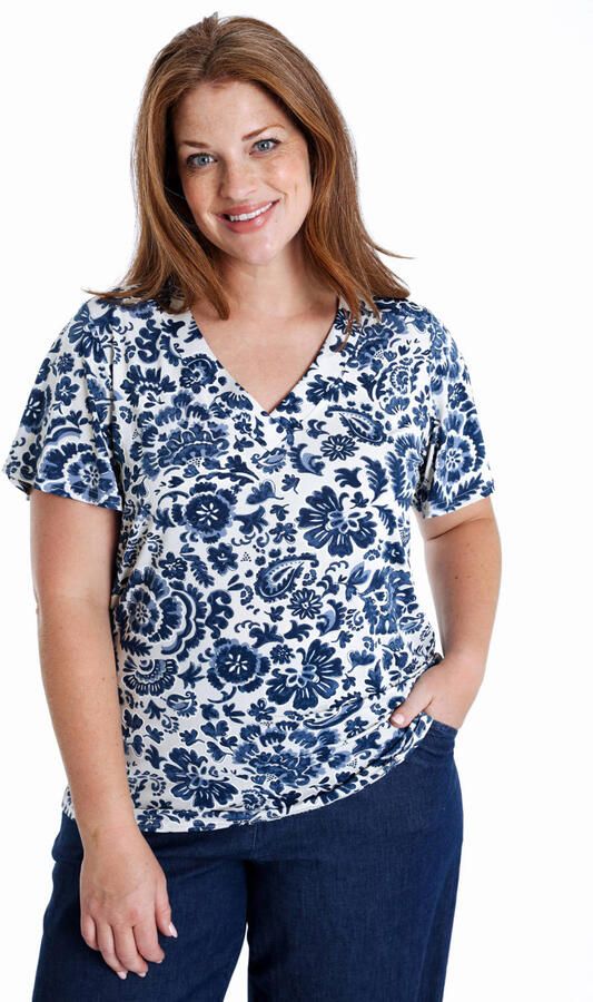 Paprika top blauw