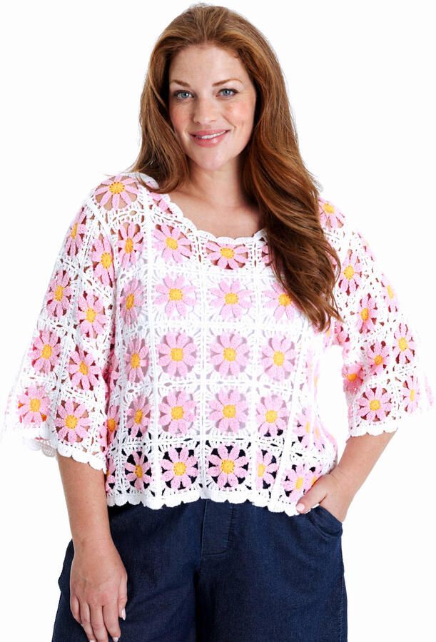 Paprika top crochet lichtroze - Foto 2
