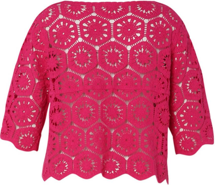 Paprika top fuchsia crochet - Foto 2