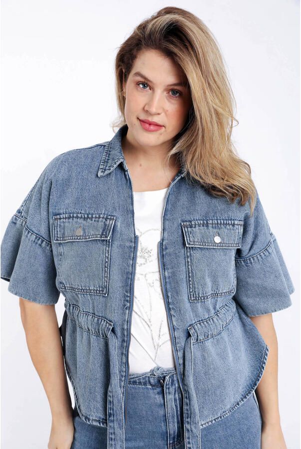 Paprika top medium blue denim