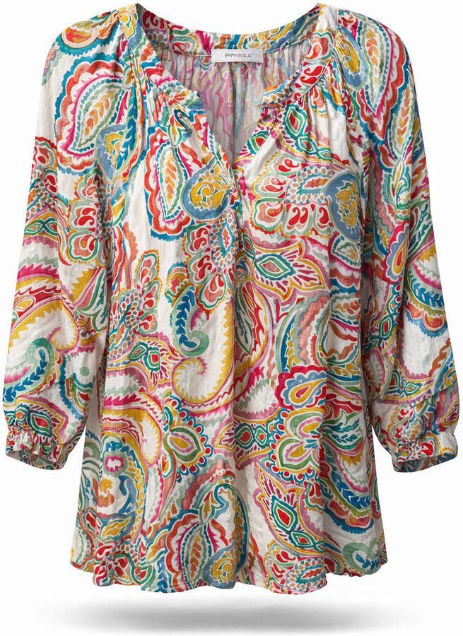 Paprika top met paisley print multi