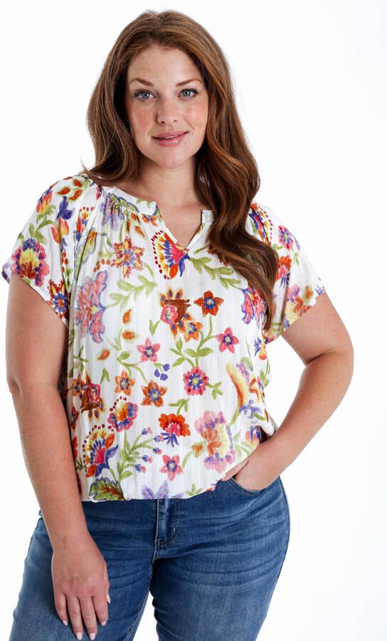 Paprika top multi met lurex - Foto 3
