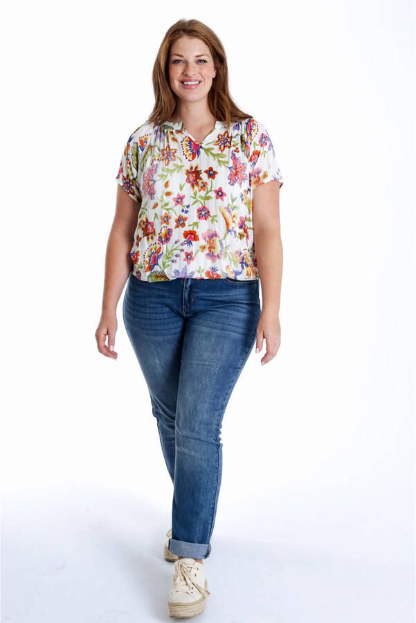 Paprika top multi met lurex - Foto 2