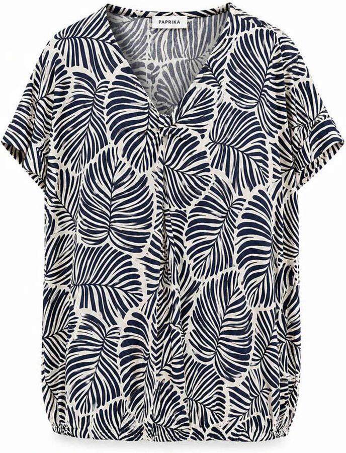 Paprika top Plus Size donkerblauw
