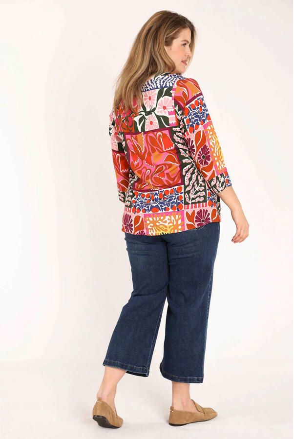 Paprika top Plus Size met print meerkleurig - Foto 3