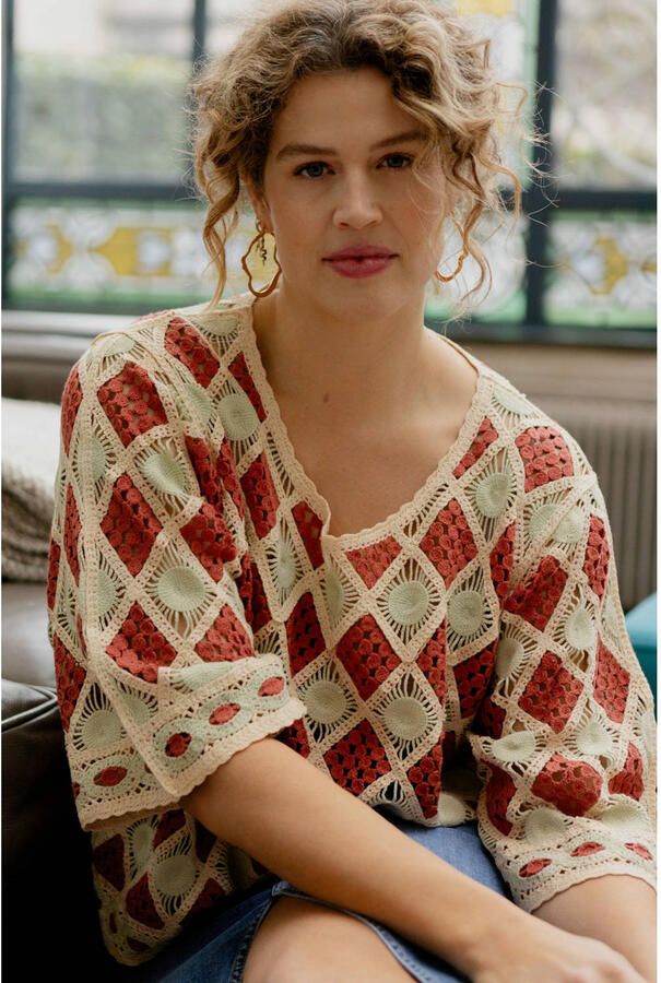 Paprika top roodbruin crochet - Foto 2