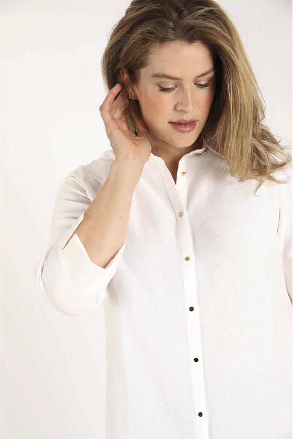 Paprika viscose blouse Plus Size ecru - Foto 2
