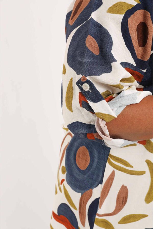 Paprika viscose tuniek Plus Size met print meerkleurig - Foto 3